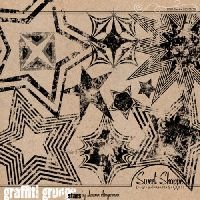 Graffiti Grunge Stars $1.50
